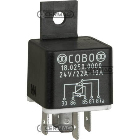 Relé con diodo 24V 22/10A COMPATIBLE - 36742 | NewgardenAgri.com