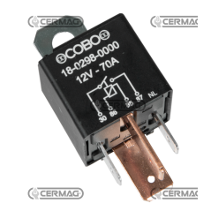 Relé ON-OFF con terminales de 9 mm y soporte de fijación Tensión 12 V Intensidad de corriente 70 A COMPATIBLE - 36199 | Newga...