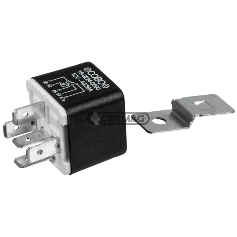 Relais avec support mobile Tension 12 V Intensité courant 30/40 A COMPATIBLE - 36436
