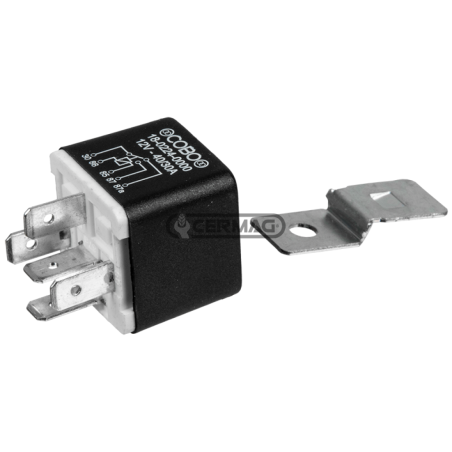 Relé con soporte móvil Tensión 12 V Intensidad de corriente 30/40 A COMPATIBLE - 36436 | NewgardenAgri.com