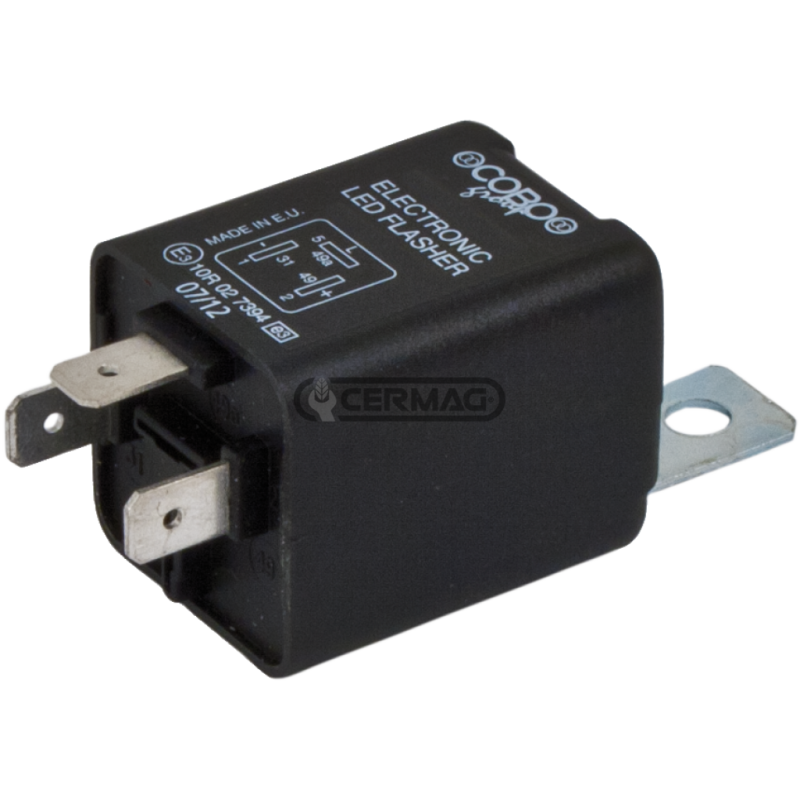 Flasher for LED direction lights and mobile relay Voltage 12 V Power 30 W COMPATIBLE - 36472