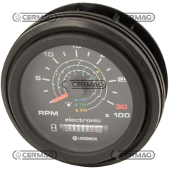Tachometer with electric hour meter Scale 0÷3000 rpm Frequency 500 Hz COMPATIBLE - 35642 | NewgardenAgri.com