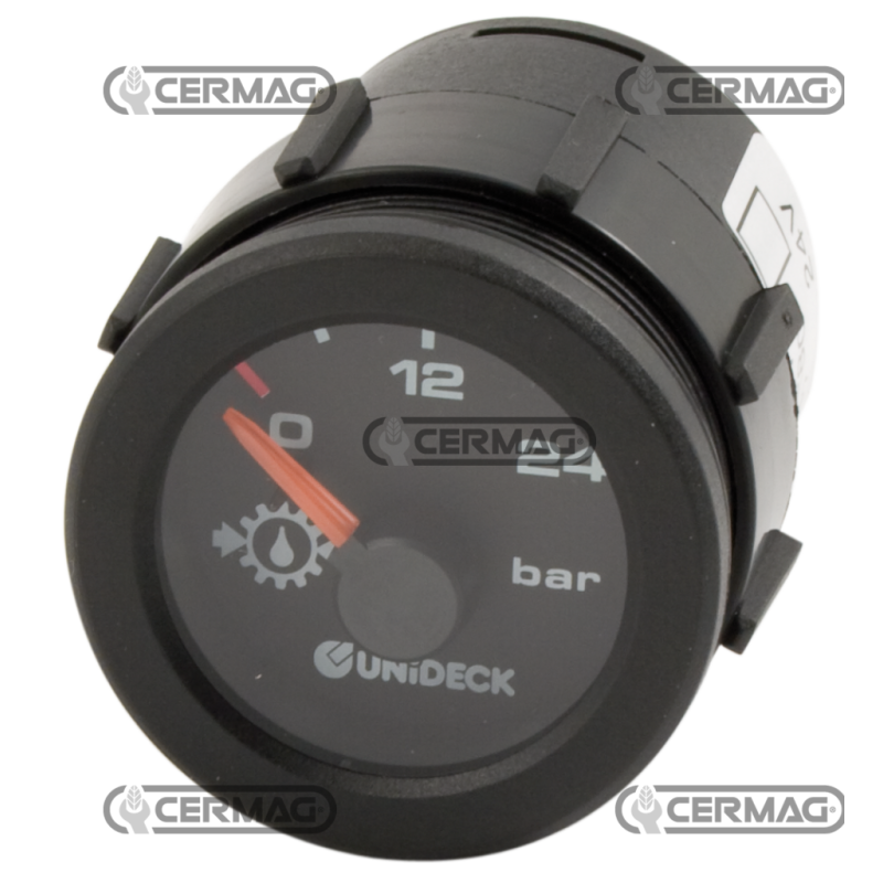 Manometro pressione olio elettrico Tensione 24 V Scala 0÷24 Bar COMPATIBILE - 35646