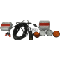 Kit complet avec lumières LED 12V/24V et câble avec prise COMPATIBLE - 37014