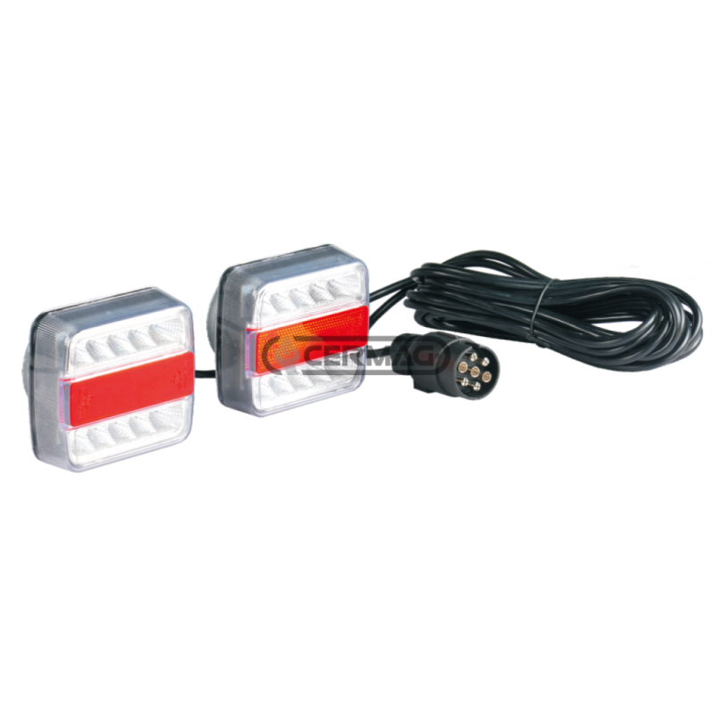 Kit de luces traseras LED - 5 funciones fijación magnética COMPATIBLE - 95125