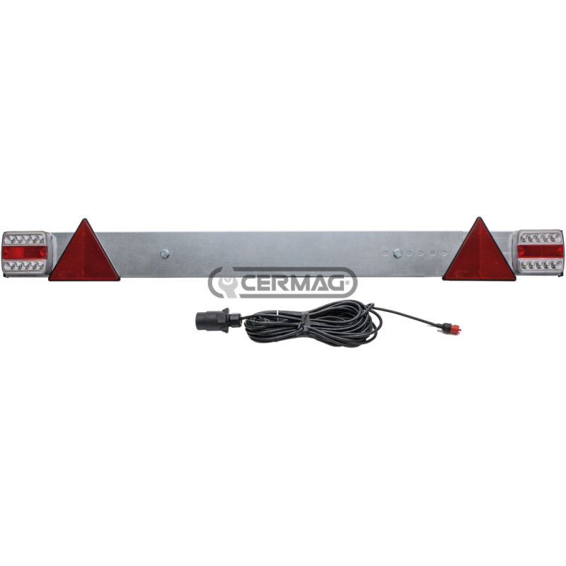 Rear light bar with square LED lights - 12V/24V COMPATIBLE - 36550
