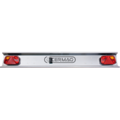 Pare-chocs arrière avec feux pour remorques agricoles - 12V Longueur 2200 mm COMPATIBLE - 36411 | NewgardenAgri.com