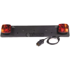 Kit complet support de plaque d'immatriculation - 12V Longueur 750 mm COMPATIBLE - 35735 | NewgardenAgri.com