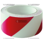 Cinta Adhesiva Retrorreflectante de Advertencia Izquierda Color Rojo-blanco Rollo 11,5 m COMPATIBLE - 36758