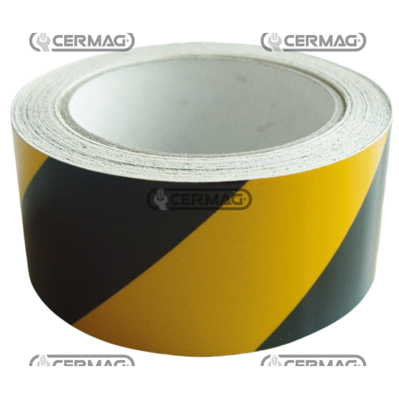 Ruban adhésif rétro-réfléchissant gauche de signalisation Couleur Jaune-noir Rouleau 11,5 m COMPATIBLE - 36760