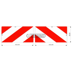 Paire de panneaux agricoles en aluminium Dimensions 423x282 mm COMPATIBLE - 36926 | NewgardenAgri.com