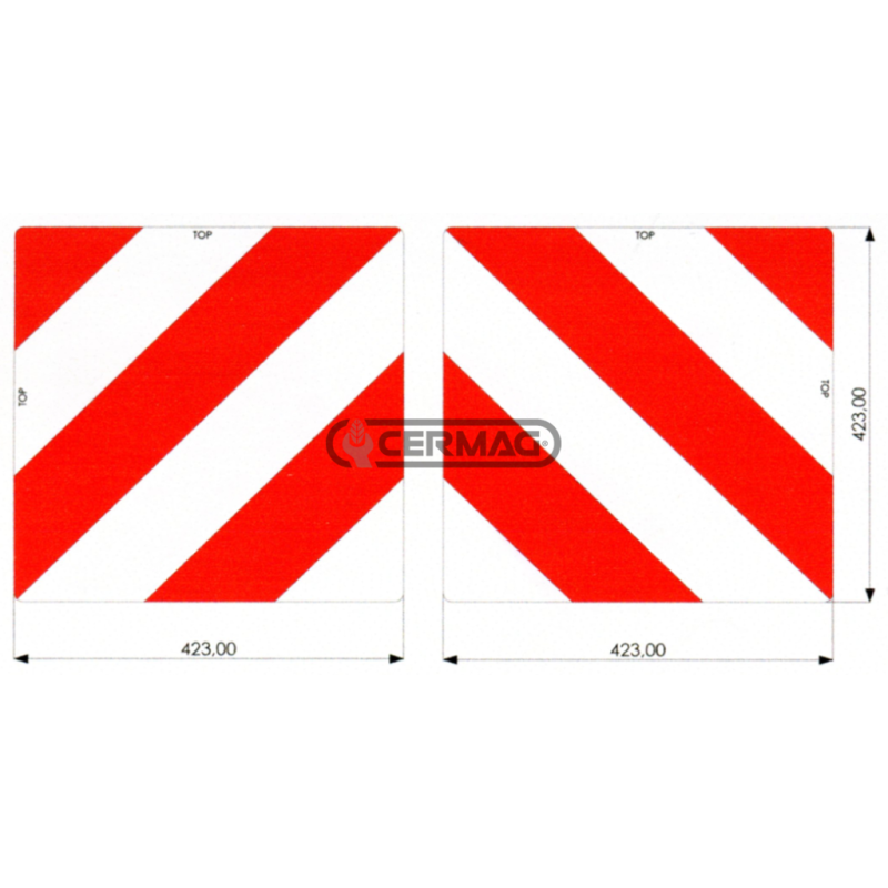 Par de paneles agrícolas de aluminio Dimensiones 423x423 mm COMPATIBLE - 36927