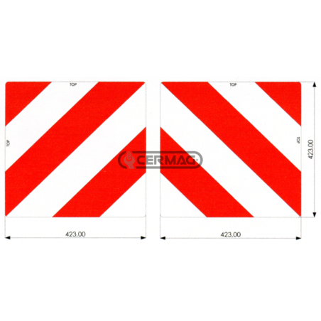Coppia pannelli agricoli in alluminio Dimensioni 423x423 mm COMPATIBILE - 36927 | NewgardenAgri.com