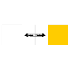 Panel bilateral cuadrado amarillo blanco para placas de repuesto COMPATIBLE - 35750 | NewgardenAgri.com