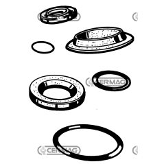Oil seal felt for axle Dimensions 72x87.3x10.5 mm COMPATIBLE - 10977 | NewgardenAgri.com