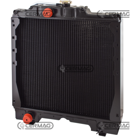 Copper radiator for FIAT - NEW HOLLAND Dimensions WxHxD 555x635x105 mm COMPATIBLE - 12780 | NewgardenAgri.com