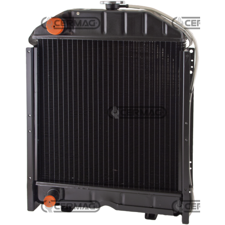 Radiatore in rame per FIAT - NEW HOLLAND Dimensioni LxHxP 465x640x105 mm COMPATIBILE - 11479 | NewgardenAgri.com