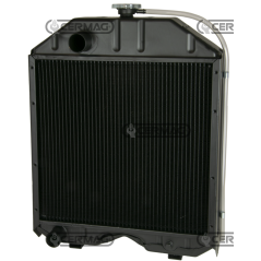 Copper radiator for LANDINI - MASSEY FERGUSON Dimensions WxHxD 480x640x100 mm COMPATIBLE - 13148 | NewgardenAgri.com