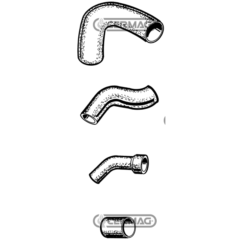 COMPATIBLE RADIATOR HOSE FOR LANDINI TRACTORS - 11689