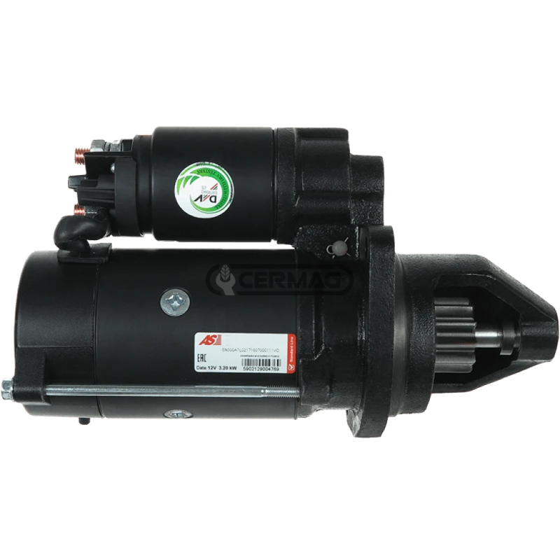 Motor de arranque con caja reductora Voltaje 12 V Potencia 3,2 kW COMPATIBLE - 13496