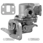 Pompe à essence pour LANDINI, MASSEY FERGUSON, PERKINS COMPATIBLE - 12435