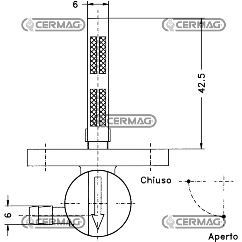 ROBINET COMPATIBLE POUR RÉSERVOIR D'ESSENCE ET D'HUILE - 12633