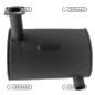 SILENCIADOR PINTADO COMPATIBLE - 12891