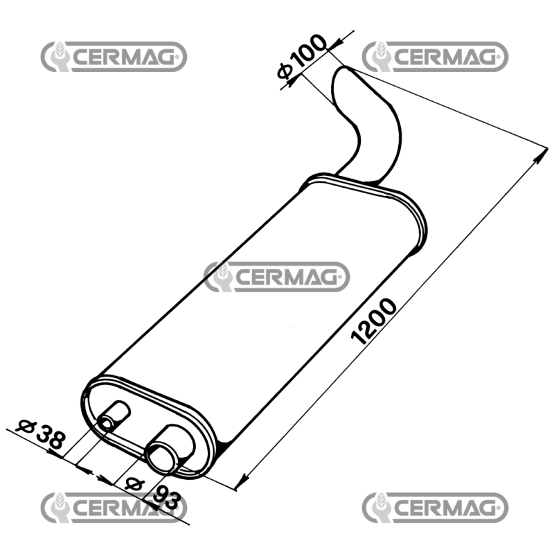 Silenziatore COMPATIBILE - 12267