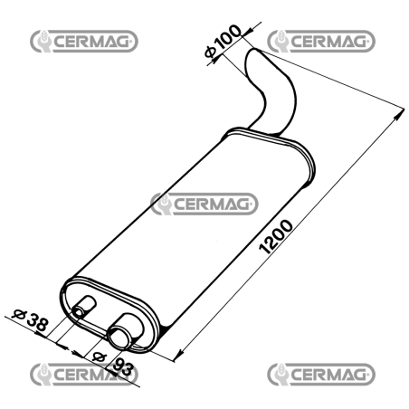 Silenziatore COMPATIBILE - 12267 | NewgardenAgri.com