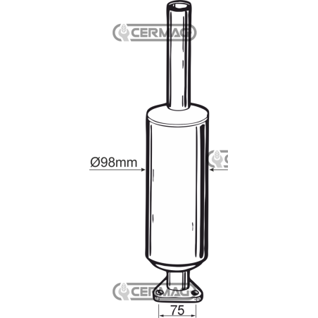 Silencieux pour LANDINI COMPATIBLE - 11888 | NewgardenAgri.com
