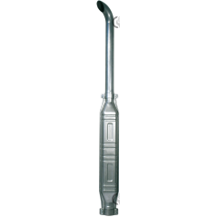 ALUMINUM COATED TITANIUM STEEL MUFFLERS - COMPATIBLE CURVED TYPE - 12404 | NewgardenAgri.com