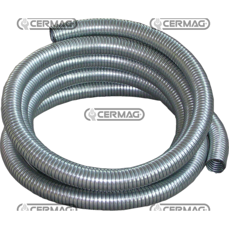 FLEXIBLE GALVANIZED STEEL HOSE FOR ENGINE EXHAUST (6m rolls) COMPATIBLE - 12449 | NewgardenAgri.com
