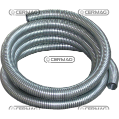 FLEXIBLE GALVANIZED STEEL HOSE FOR ENGINE EXHAUST (6m rolls) COMPATIBLE - 12452 | NewgardenAgri.com