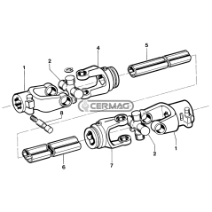 Horquilla con pulsador Categoría W240 perfil antiguo 1"3/4 - COMPATIBLE Z.6 - 30608 | NewgardenAgri.com