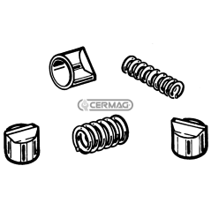 Trinquetes con muelles internos y externos para Walterscheid (8 trinquetes) COMPATIBLE - 30401 | NewgardenAgri.com