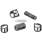 Nottolini con molle interne ed esterne per Walterscheid (8 nottolini) COMPATIBILE - 30401