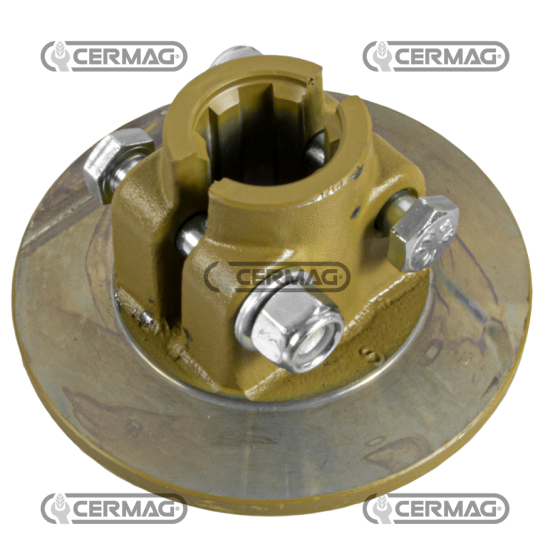 Hub with flange for 2-disc clutches Profile 1"3/8 - Z.6 COMPATIBLE - 30868