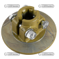 Hub with flange for 2-disc clutches Profile 1"3/8 - Z.6 COMPATIBLE - 30868