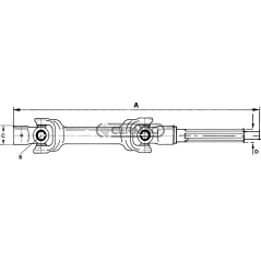Junta completa para PASQUALI Longitud 380 mm Cruz 22x52 mm COMPATIBLE - 31445 | NewgardenAgri.com