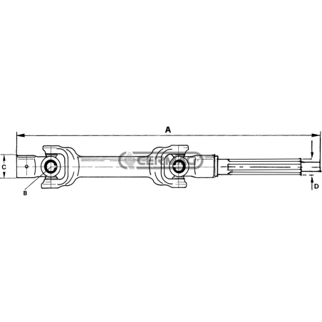 Junta completa para PASQUALI Longitud 380 mm Cruz 22x52 mm COMPATIBLE - 31445 | NewgardenAgri.com
