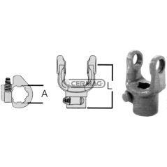 FIXATION FOURCHES AVEC BOUTON 18x47 COMPATIBLE - 31459 | NewgardenAgri.com