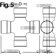 Croisière de type agricole industriel Mesure 27x81,7 mm COMPATIBLE - 31500 | NewgardenAgri.com