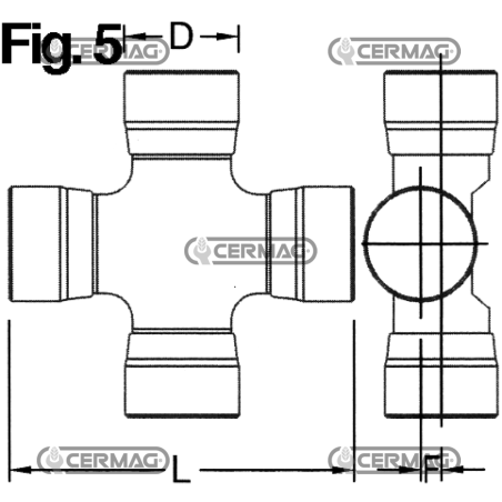Croisière de type agricole industriel Mesure 27x81,7 mm COMPATIBLE - 31500 | NewgardenAgri.com