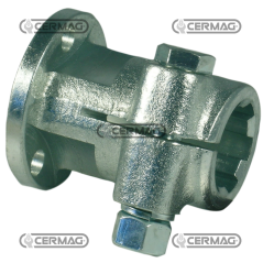 Keilnabe mit Flansch für Pumpen Profil 1"3/8-Z.6 KOMPATIBEL - 30516 | NewgardenAgri.com