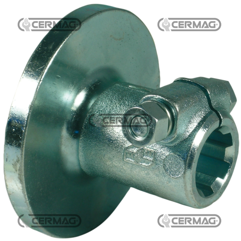 Mozzo scanalato con flangia Profilo 1"3/8-Z.21 COMPATIBILE - 31146