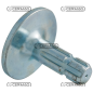 Alberino scanalato con flangia Profilo 1"3/4-Z.6 COMPATIBILE - 30523