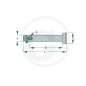 Pivot pin for lower lifting arm for tractors UNIVERSAL 20099041