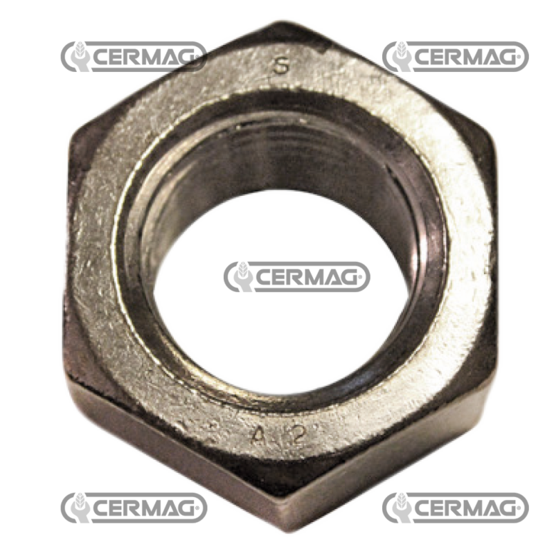 Ecrou hexagonal haut galvanisé blanc Filetage M12x1,75 COMPATIBLE - 64907