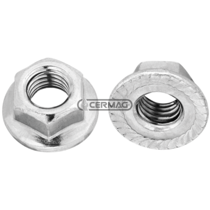 Ecrou hexagonal à bride moletée filetage M14 COMPATIBLE - 64912
