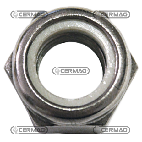 Dado esagonale autobloccante zincato bianco Filetto M16x2 COMPATIBILE - 64919 | NewgardenAgri.com